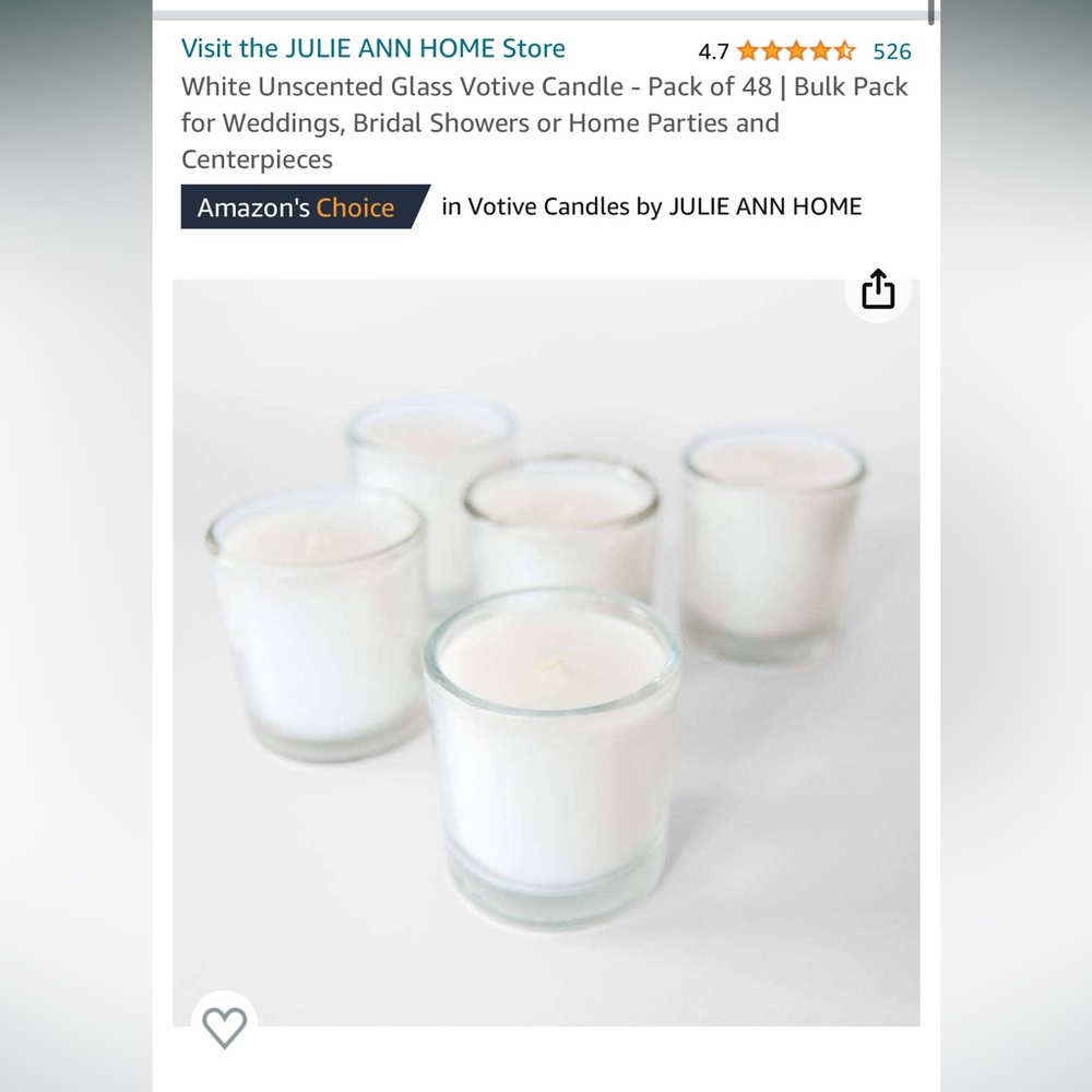 Amazon Votive Candles